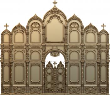 Iconostasis (IKN_0159) 3D model for CNC machine