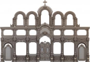 Iconostasis (IKN_0161) 3D model for CNC machine