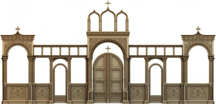 Iconostasis (IKN_0164) 3D model for CNC machine