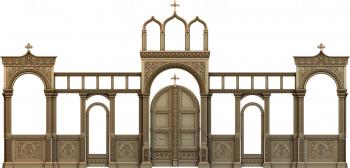 Iconostasis (IKN_0164) 3D model for CNC machine