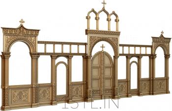 Iconostasis (IKN_0164) 3D model for CNC machine