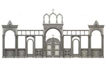 Iconostasis (IKN_0164) 3D model for CNC machine