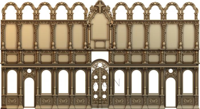 Iconostasis (IKN_0165) 3D model for CNC machine