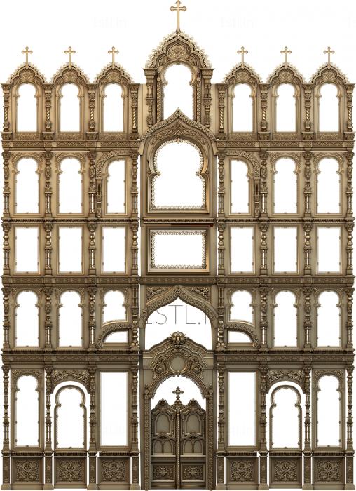 Iconostasis (IKN_0169) 3D model for CNC machine