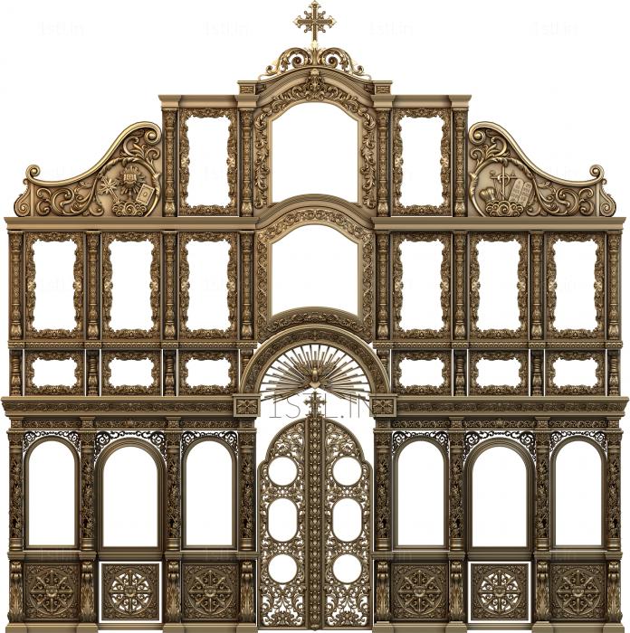 Iconostasis (IKN_0174) 3D model for CNC machine