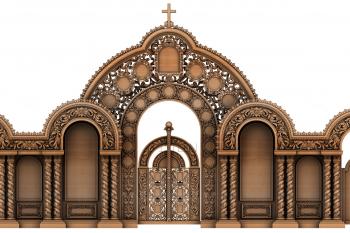 Iconostasis (IKN_0185-110) 3D model for CNC machine