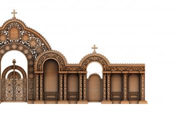 Iconostasis (IKN_0185-110) 3D model for CNC machine