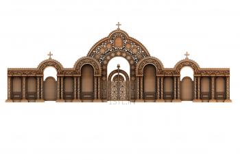 Iconostasis (IKN_0185-110) 3D model for CNC machine