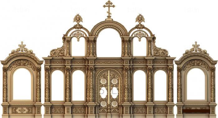 Iconostasis (IKN_0192) 3D model for CNC machine