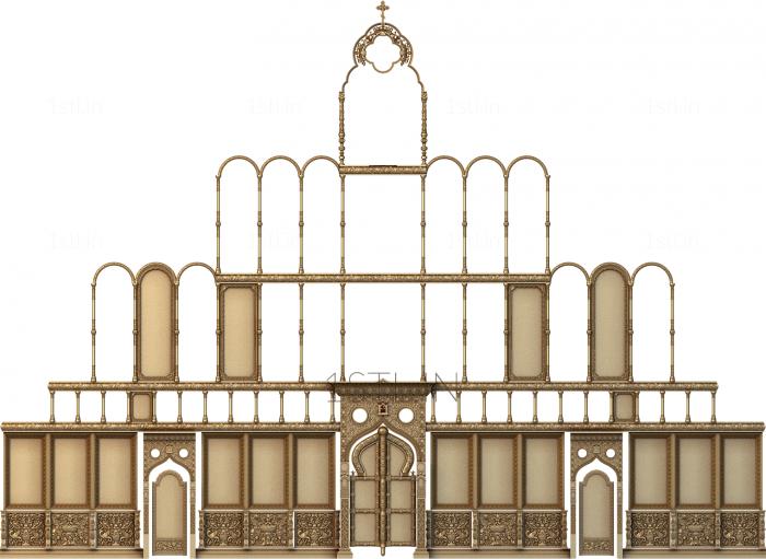 Iconostasis (IKN_0209) 3D model for CNC machine