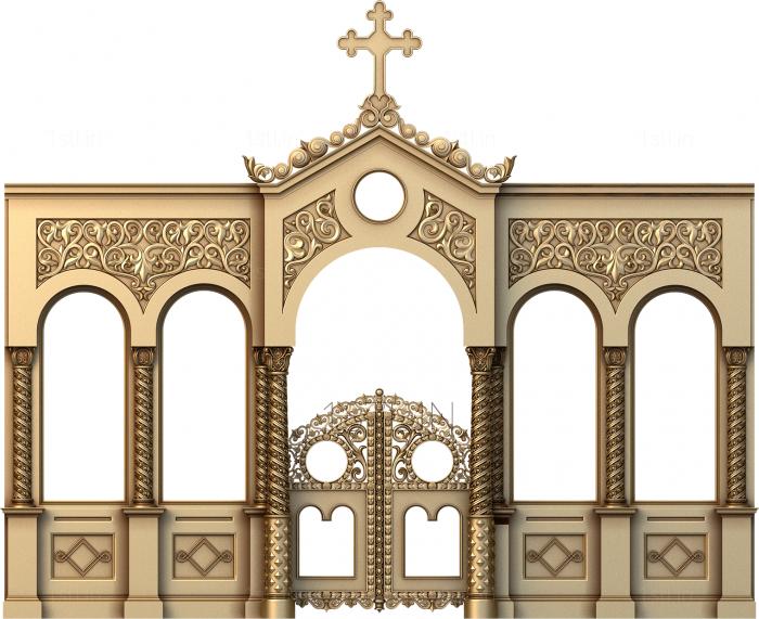 Iconostasis (IKN_0220) 3D model for CNC machine