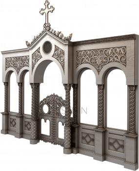 Iconostasis (IKN_0220) 3D model for CNC machine