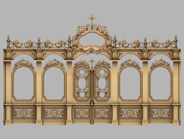 Iconostasis (IKN_0226-110) 3D model for CNC machine