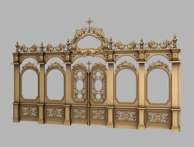 Iconostasis (IKN_0226-110) 3D model for CNC machine