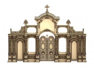 Iconostasis (IKN_0230) 3D model for CNC machine