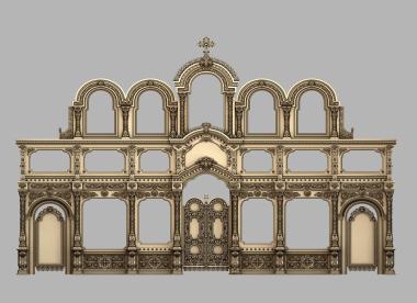 Iconostasis (IKN_0232) 3D model for CNC machine