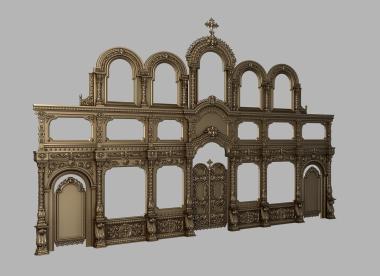 Iconostasis (IKN_0232) 3D model for CNC machine