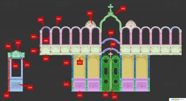 Iconostasis (IKN_0235) 3D model for CNC machine