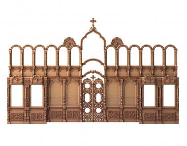 Iconostasis (IKN_0235) 3D model for CNC machine