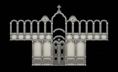 Iconostasis (IKN_0236) 3D model for CNC machine