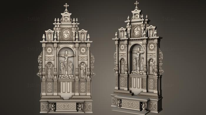 Iconostasis (IKN_0238) 3D model for CNC machine