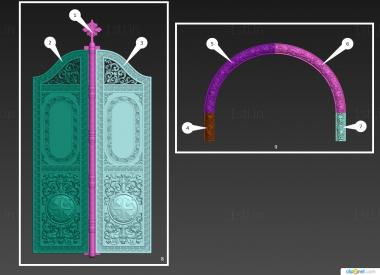 Iconostasis (IKN_0244) 3D model for CNC machine