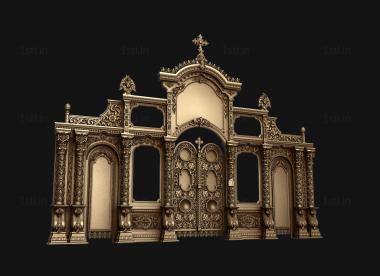 Iconostasis (IKN_0245) 3D model for CNC machine