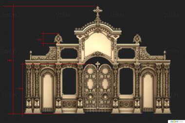 Iconostasis (IKN_0245) 3D model for CNC machine