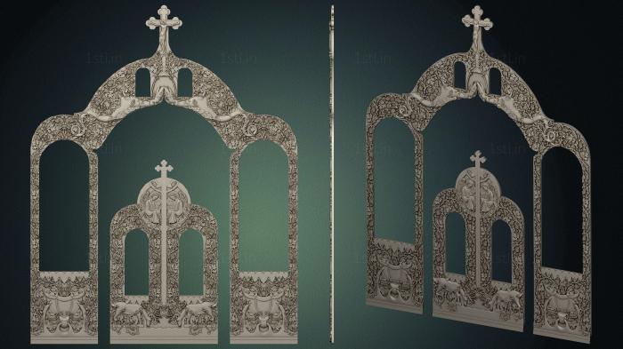 Iconostasis (IKN_0246) 3D model for CNC machine