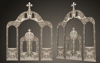 Iconostasis (IKN_0246) 3D model for CNC machine