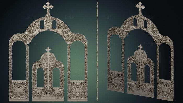 Iconostasis (IKN_0247) 3D model for CNC machine