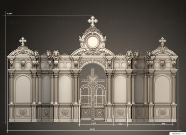 Iconostasis (IKN_0248) 3D model for CNC machine