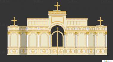 Iconostasis (IKN_0251) 3D model for CNC machine