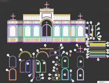 Iconostasis (IKN_0251) 3D model for CNC machine