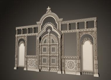 Iconostasis (IKN_0253) 3D model for CNC machine