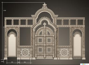 Iconostasis (IKN_0253) 3D model for CNC machine