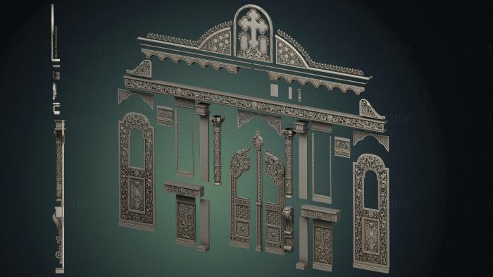 Iconostasis (IKN_0256) 3D model for CNC machine