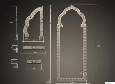 Iconostasis (IKN_0258) 3D model for CNC machine