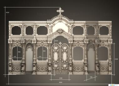 Iconostasis (IKN_0259) 3D model for CNC machine