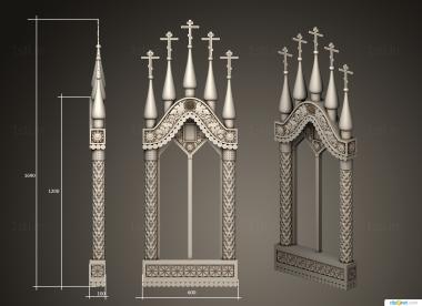 Iconostasis (IKN_0260) 3D model for CNC machine