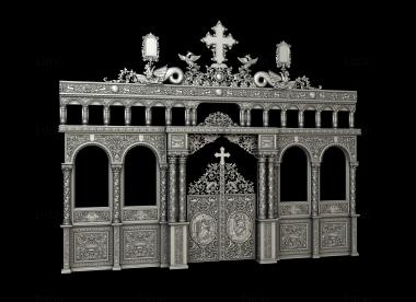 Iconostasis (IKN_0263) 3D model for CNC machine