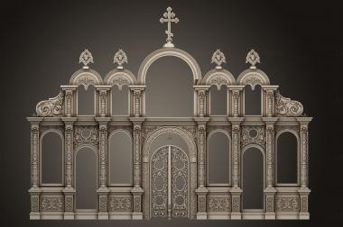 Iconostasis (IKN_0273) 3D model for CNC machine