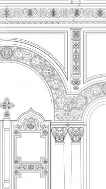 Iconostasis (IKN_0275) 3D model for CNC machine