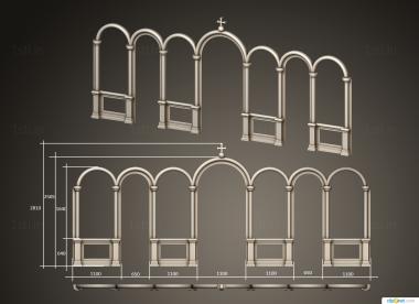 Iconostasis (IKN_0276) 3D model for CNC machine