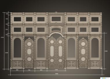 Iconostasis (IKN_0278) 3D model for CNC machine