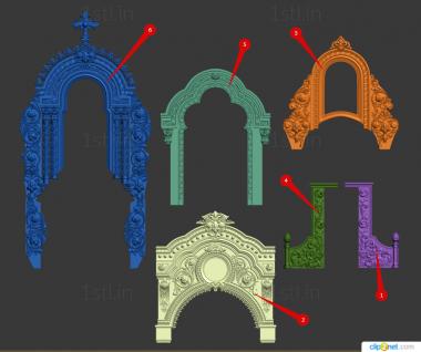 Iconostasis (IKN_0288) 3D model for CNC machine