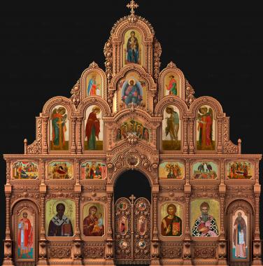 Iconostasis (IKN_0288) 3D model for CNC machine