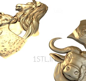 Animals (JV_0063) 3D model for CNC machine