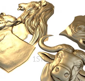 Animals (JV_0091) 3D model for CNC machine