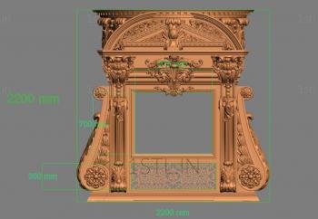 Fireplaces (KM_0130) 3D model for CNC machine